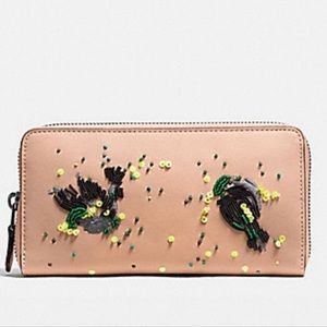 ✔️NWT COACH MEADOWLARK SONGBIRD LARGE ACCORDION WOMENS WALLET 1941 EDITION